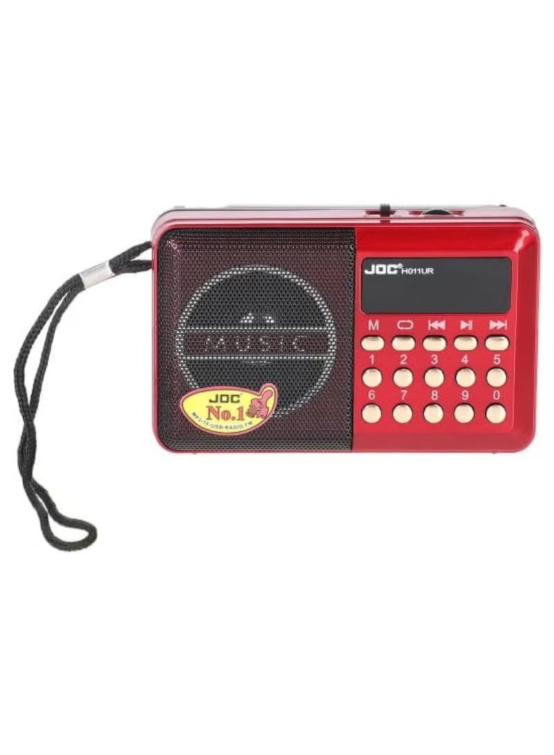 جوك راديو FM محمول، صوت ستيريو، إشارة قوية ونقية، ضبط فوري، ذاكرة، ومكبر صوت، H011UR متعدد الألوان - Image 1